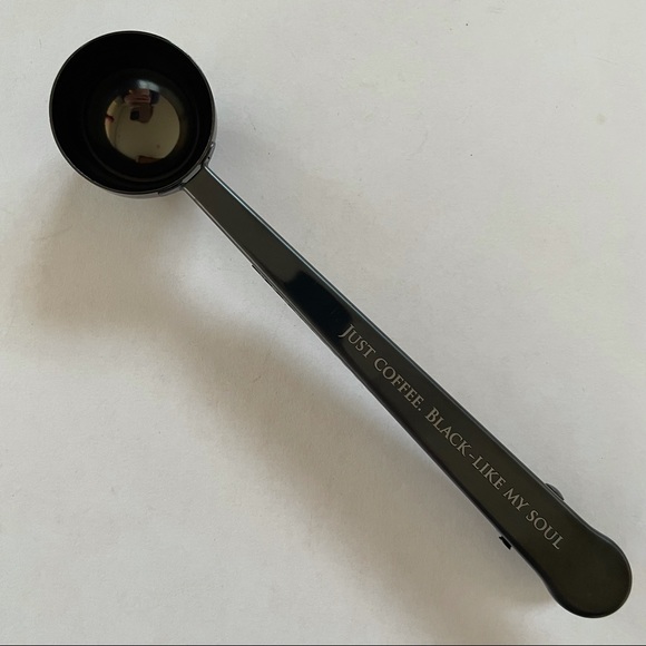RARE LitJoy Mortal Instruments Coffee Scoop, "Just Coffee, Black Like My Soul” - Picture 1 of 9